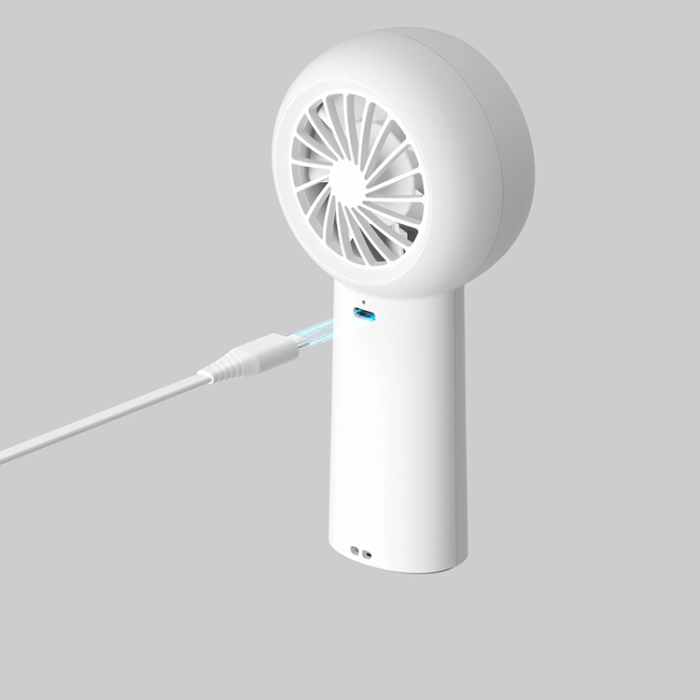 Jisulife - Jisulife Bärbar USB Handfläkt 4000 mAh Life5 Plus - Vit