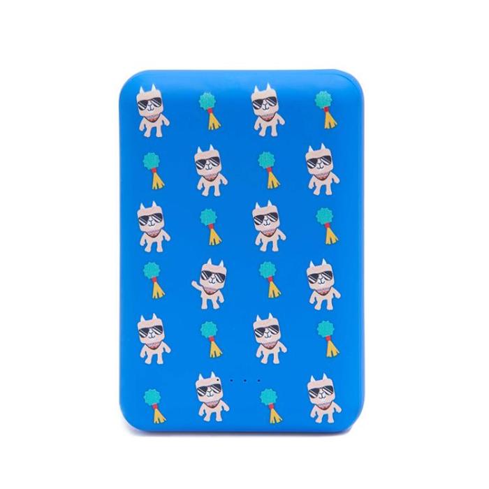 UTGATT - MOB Powerbank 10000 mAh Enhörning - Blå