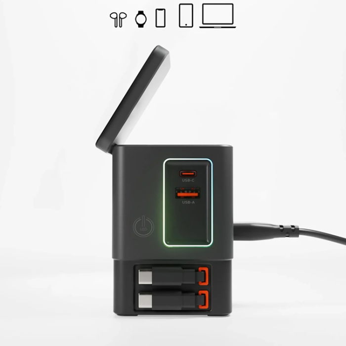 SBS - SBS 6in1 MagSafe Trådlös Laddare Apple Watch, iPhone, Airpods med Kabel
