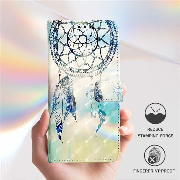 A-One Brand - iPhone 16 Pro Max Plånboksfodral Printing Pattern Med Rem