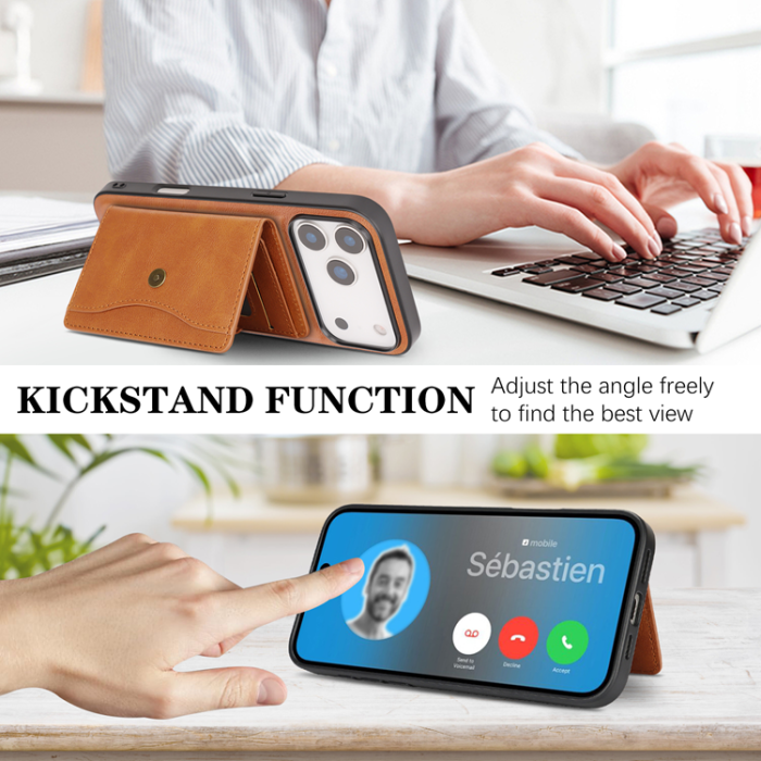 A-One Brand - iPhone 17 Pro Max Mobilskal MagSafe Detachable Korthållare