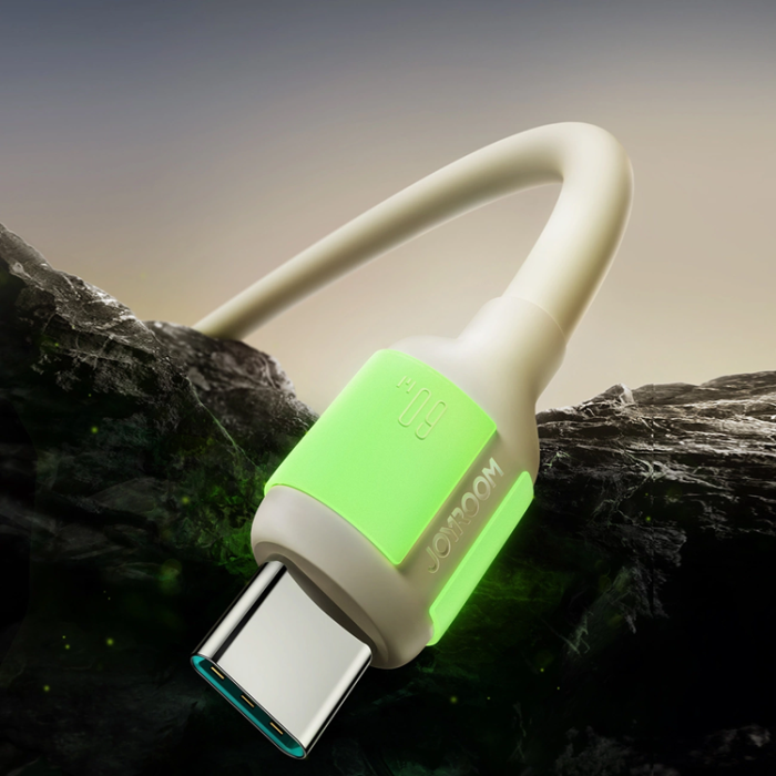 Joyroom - Joyroom USB-C Till USB-C Kabel 60W 2m - Beige