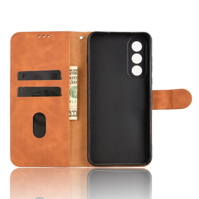 A-One Brand - OnePlus Nord 5 Plånboksfodral Skin Feel Läder - Brun