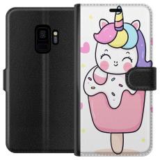 iSecrets - Plånboksfodral till Samsung Galaxy S9 med Glad enhörning