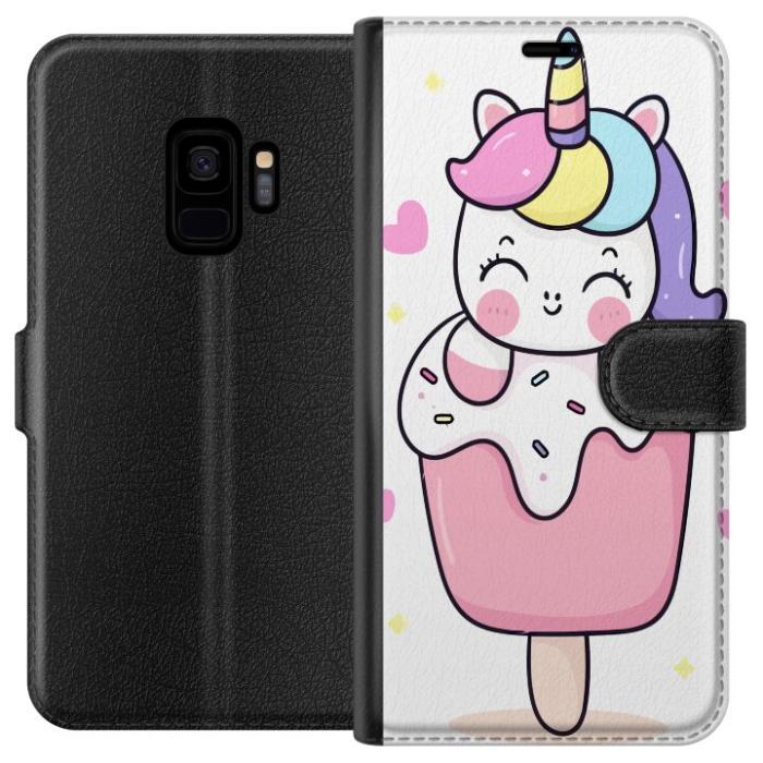 iSecrets - Plånboksfodral till Samsung Galaxy S9 med Glad enhörning