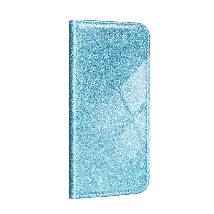 UTGATT1 - Forcell SHINING plånboksfodral till Samsung Galaxy S21 Ultra light Blå