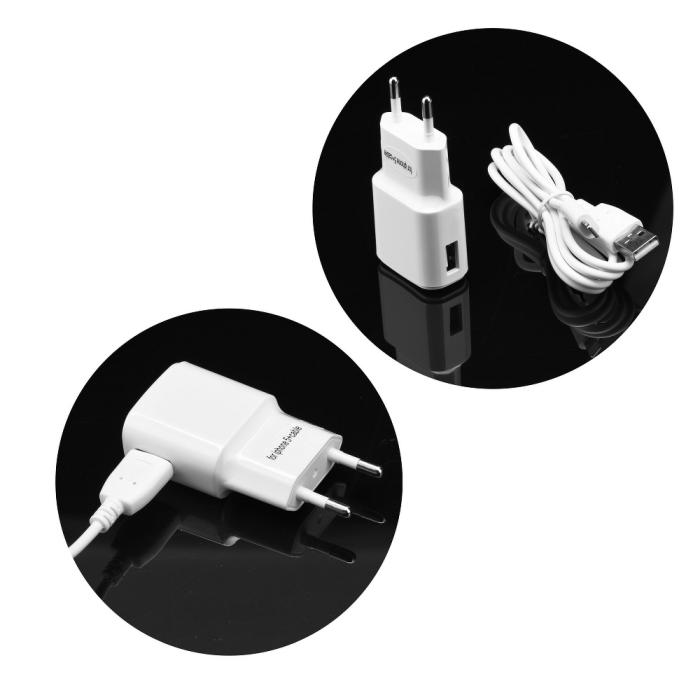 Blue Star - Travel Charger till iPhone 5/6/6s/7/8/X Blue Star Vit