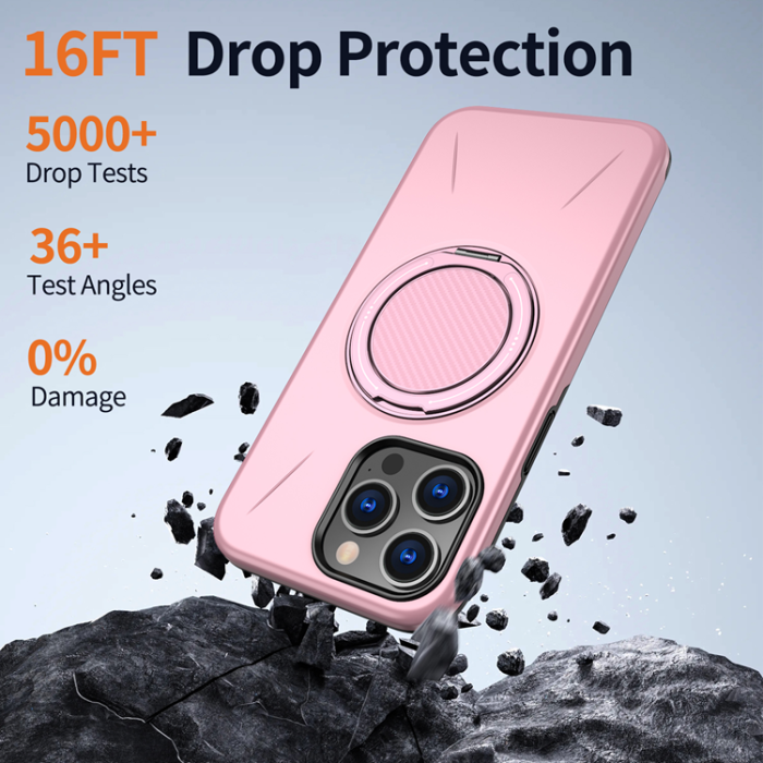 A-One Brand - Mobilskal till iPhone 13 Pro MagSafe Rotating Kickstand TPU + PC