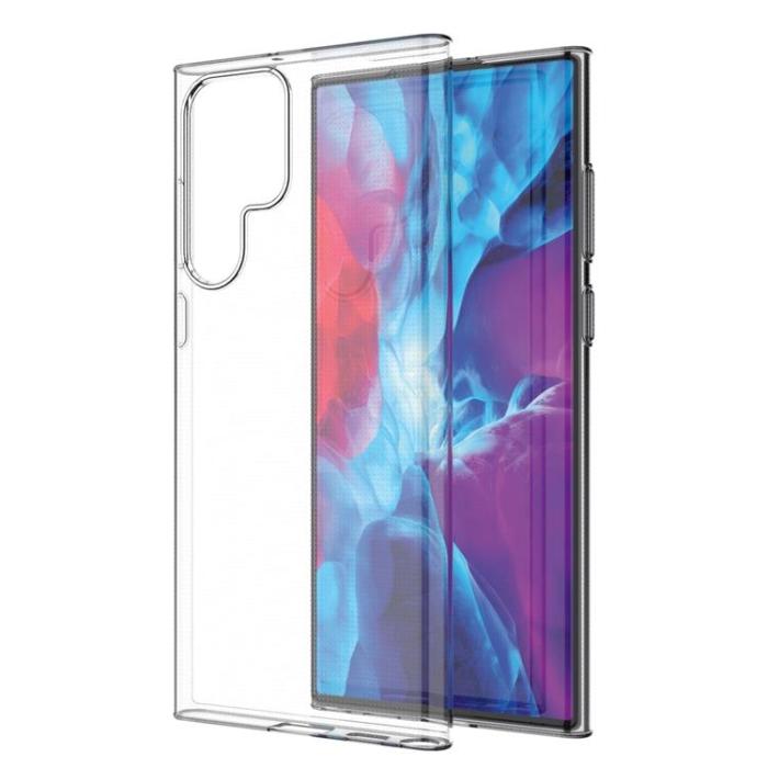 Ruhtel - Ultra Clear Gel Skal Galaxy S22 Ultra - Transparent