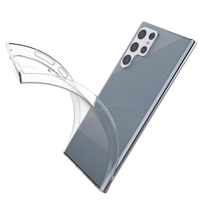 Ruhtel - Ultra Clear Gel Skal Galaxy S22 Ultra - Transparent