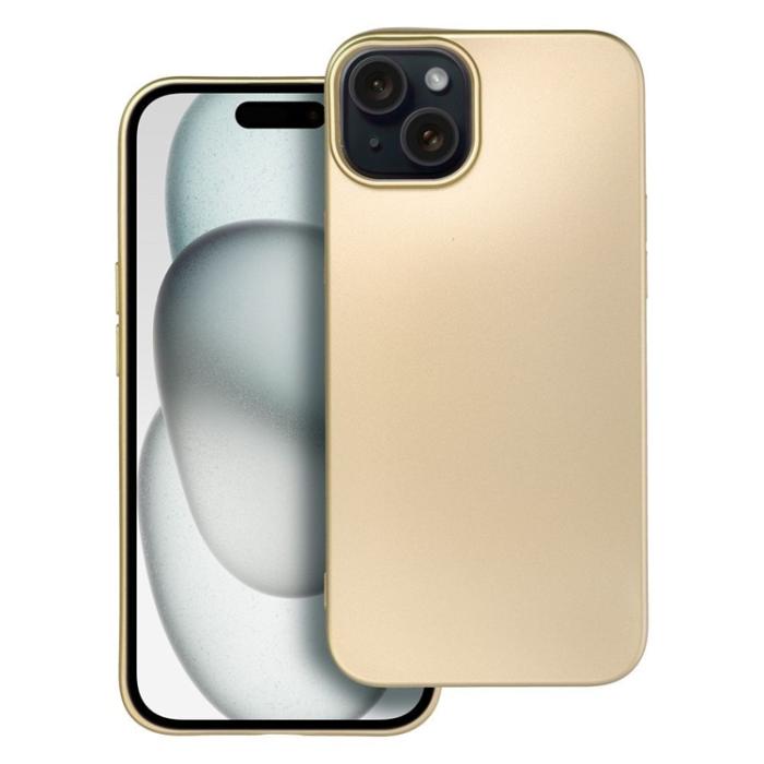 OEM - iPhone 15 Mobilskal Metallic - Guld