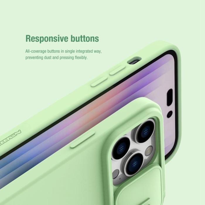 Nillkin - Nillkin iPhone 14 Pro Skal Magsafe Magnetic - Grön