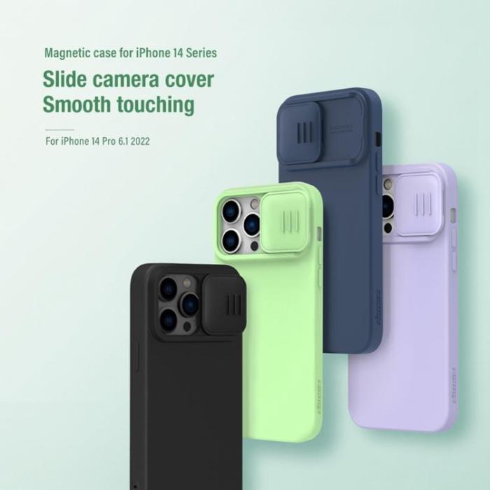 Nillkin - Nillkin iPhone 14 Pro Skal Magsafe Magnetic - Grön