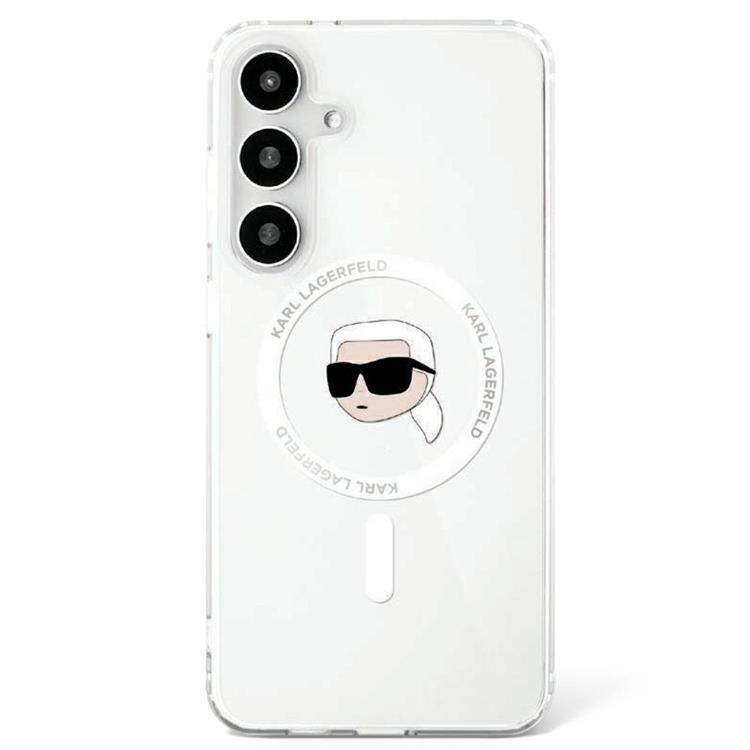 Karl Lagerfeld Galaxy S25 Mobilskal MagSafe Karl Printed Logo - Vit | 2353 | AlltMobil