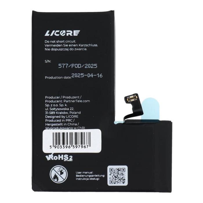 A-One Brand - iPhone 15 Pro Batteri 3274mAh LICORE