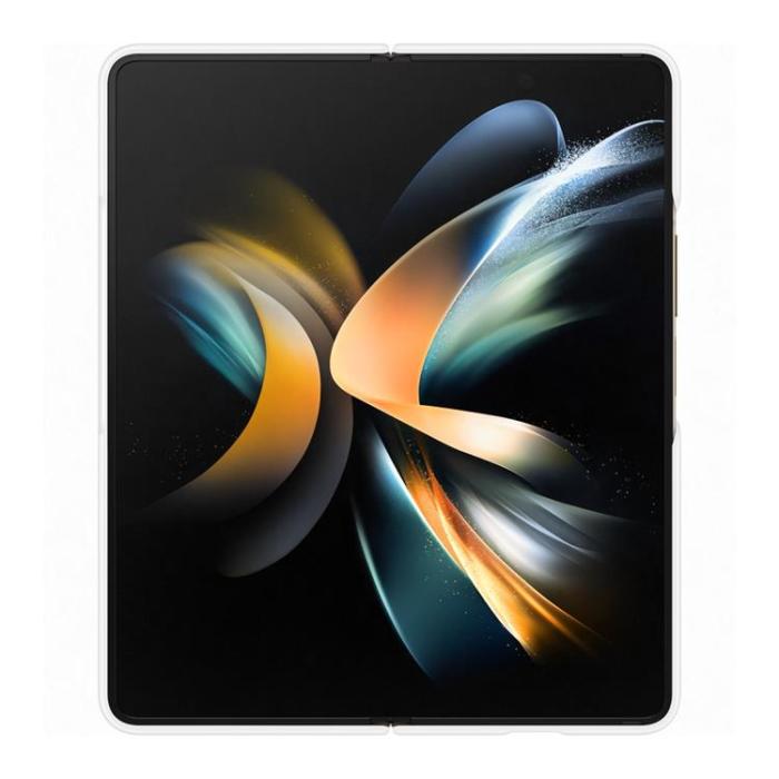 UTGATT1 - Samsung Galaxy Z Fold 4 Skal Silicone Grip Strap - Vit