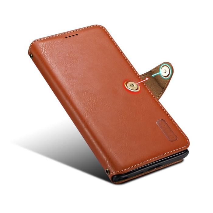 DENIOR - DENIOR Samsung Galaxy S24 Ultra Plånboksfodral Konstläder Brun