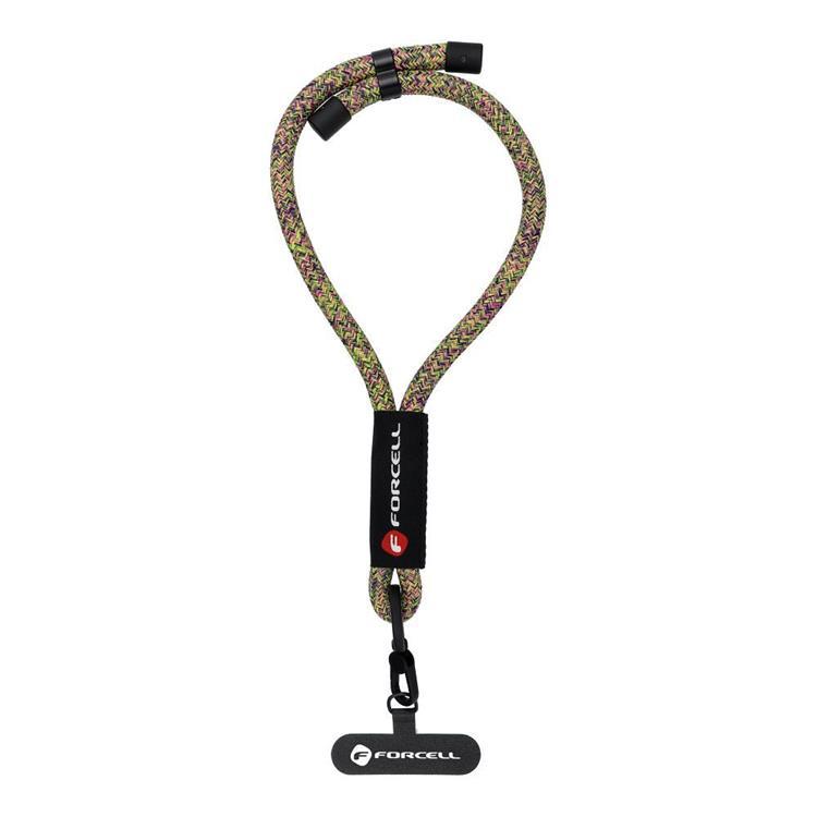 Forcell Handled Mobilrem Lanyard med Justerbar Längd - Grön Rosa | 264 | AlltMobil