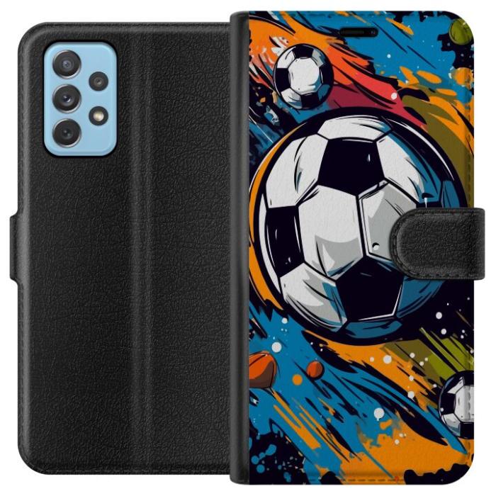 iSecrets - Plånboksfodral till Samsung Galaxy A72 5G med Fotbollar