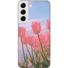 Gustaf - Mobilskal till Samsung Galaxy S22+ 5G med Rosa Tulpaner