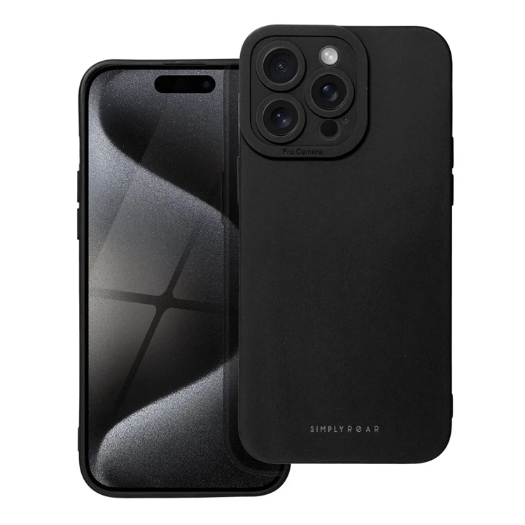 Roar iPhone 15 Pro Mobilskal Luna - Svart | 2353 | AlltMobil