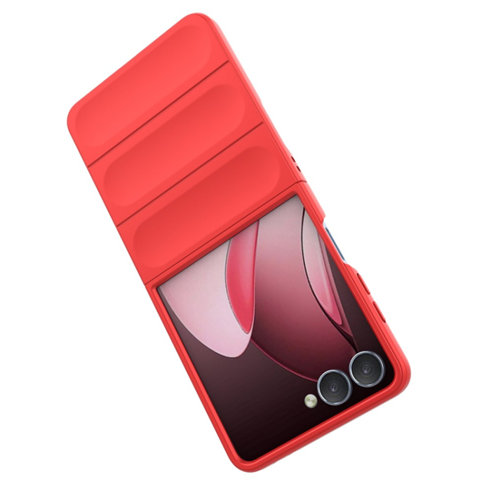 A-One Brand - Galaxy Z Flip 7 Mobilskal Anti-Drop TPU Rugged - Röd