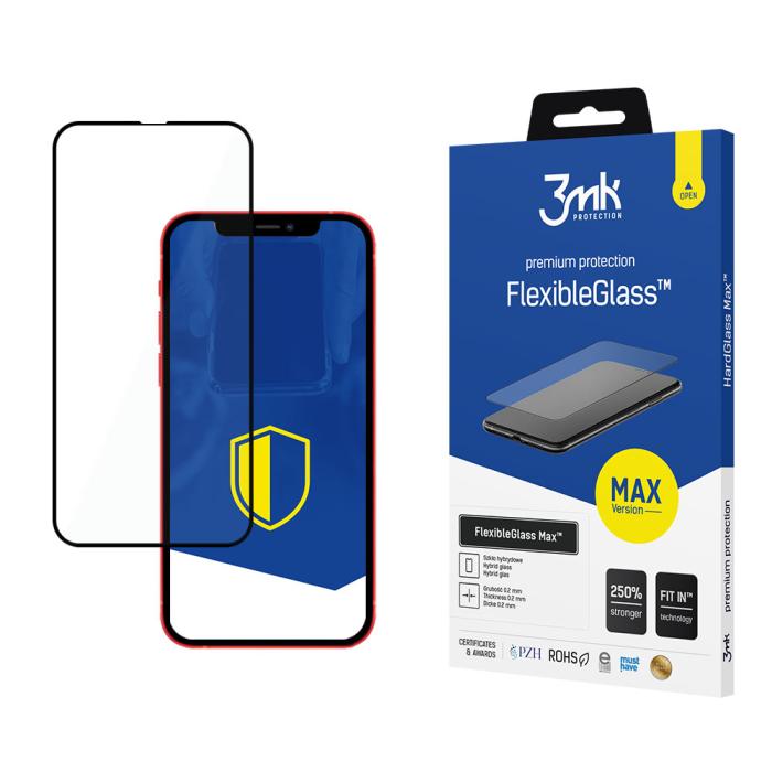 3MK - 3MK iPhone 12 Mini Hybrid Okrossbart Glas FlexibleGlass