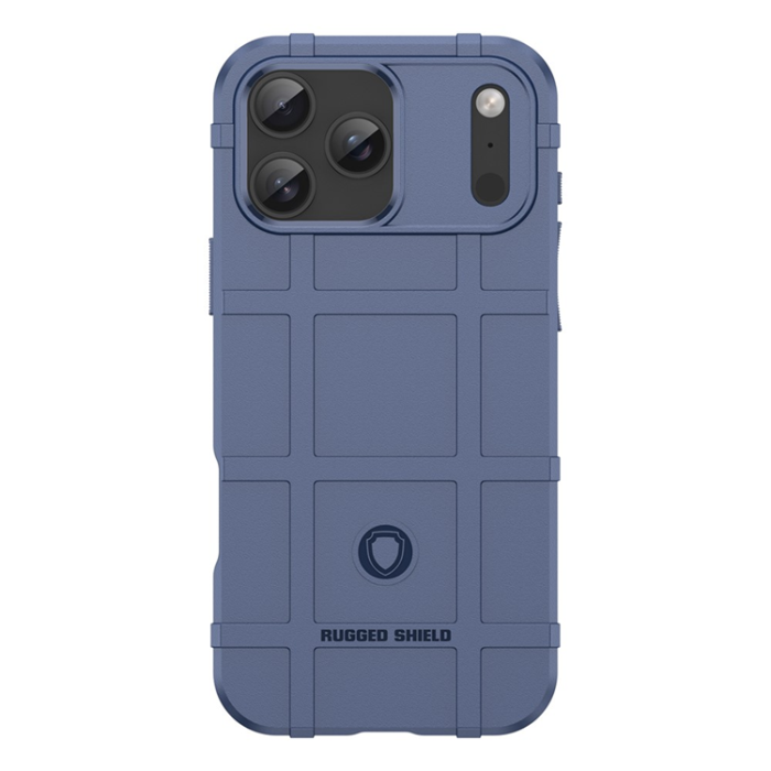 A-One Brand - iPhone 17 Pro Max Mobilskal Grid Design Soft TPU - Blå