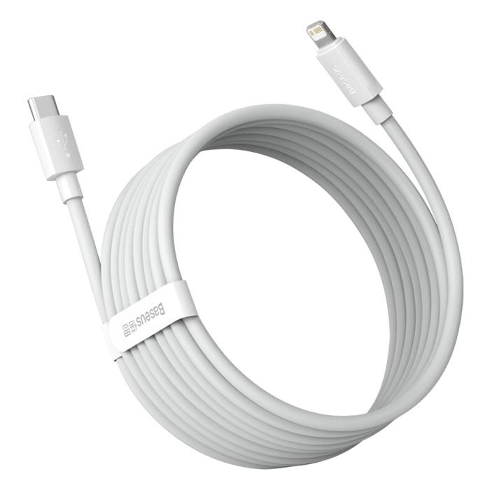 BASEUS - BASEUS USB-C till Lightning kabel 20W 1.5meter 2 st