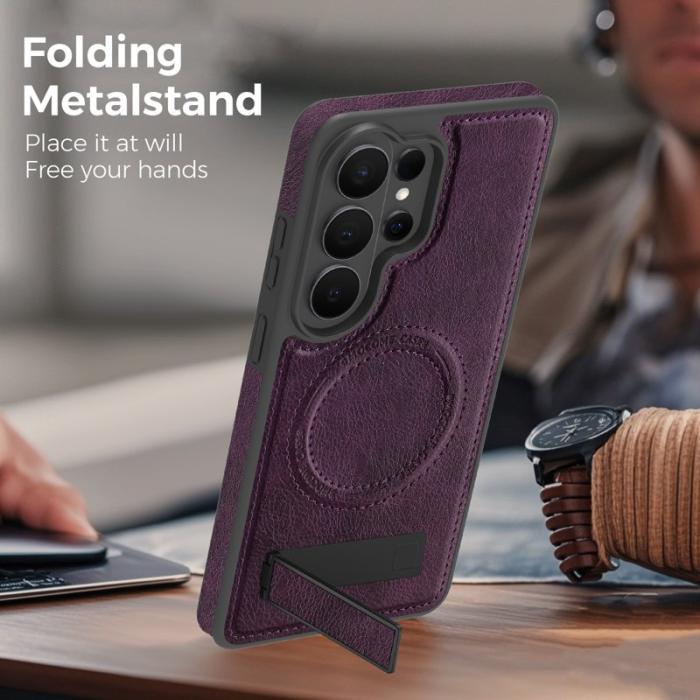 OEM - Mobilskal för Samsung Galaxy S26 Ultra Magnetiskt PC + TPU - Mörklila