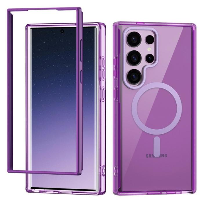 OEM - Mobilskal för Samsung Galaxy S26 Ultra Magnetiskt PC + TPU - Mörklila