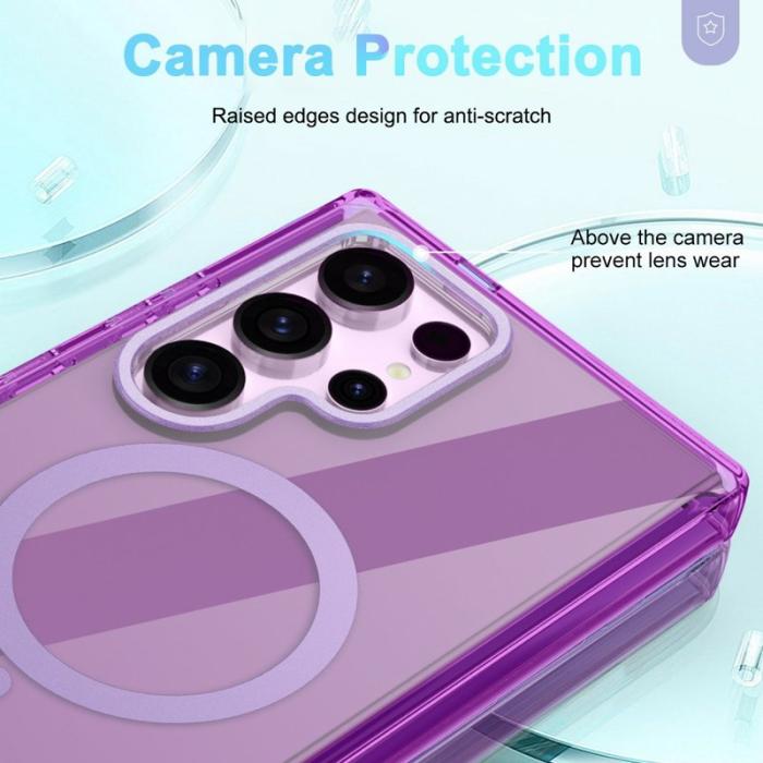 OEM - Mobilskal för Samsung Galaxy S26 Ultra Magnetiskt PC + TPU - Mörklila