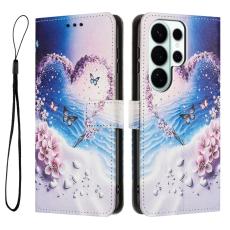 OEM - Pl&aring;nboksfodral f&ouml;r Samsung Galaxy S26 Ultra M&ouml;nstertryck Konstl&auml;der Hj&auml;rtfj&auml;ril