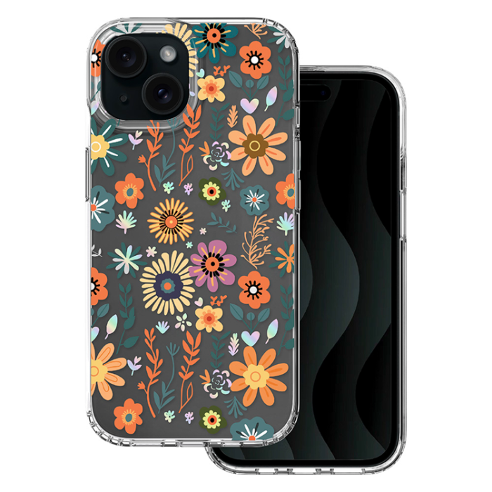OEM - iPhone 15 Mobilskal IMD Print - Field