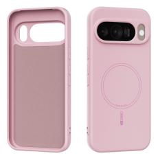 ABEEL - ABEEL Mobilskal till Google Pixel 10 Pro MagSafe Liquid Silicone - Rosa