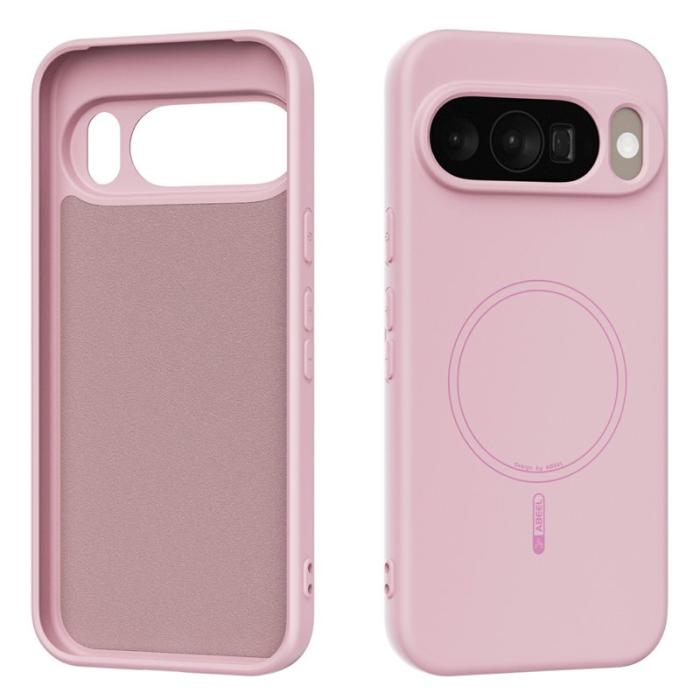 ABEEL - ABEEL Mobilskal till Google Pixel 10 Pro MagSafe Liquid Silicone - Rosa