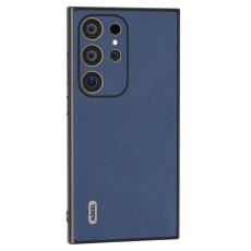 ABEEL - ABEEL Mobilskal till Samsung Galaxy S24 Ultra &Auml;kta L&auml;der Hybrid Bl&aring;