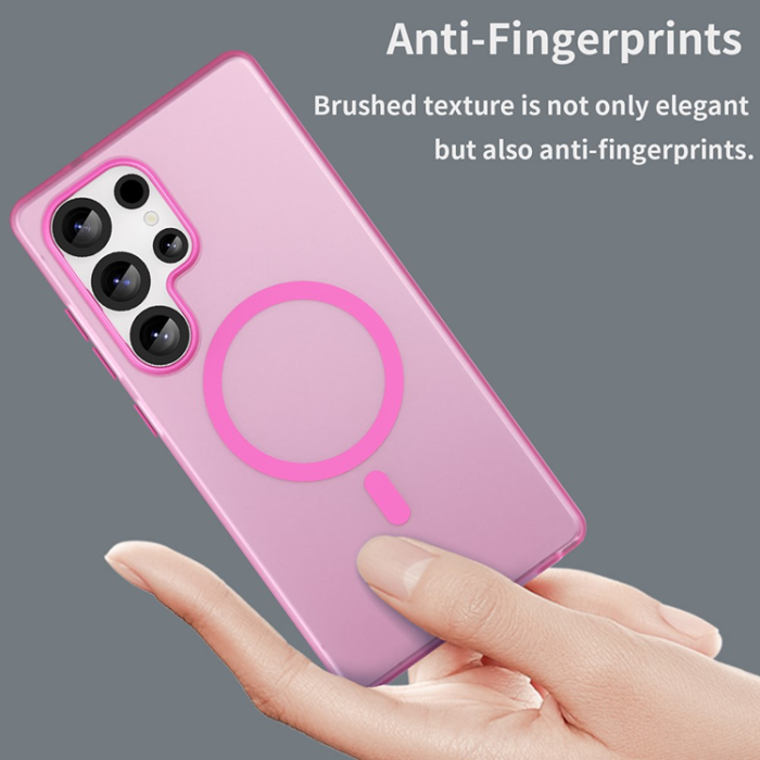 A-One Brand - Galaxy S25 Ultra Mobilskal MagSafe Slim Matte - Rosa