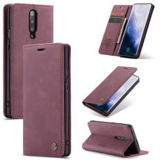Caseme - CASEME 013 f&ouml;r OnePlus 7 Pro Pl&aring;nboksfodral Konstl&auml;der Vinr&ouml;d