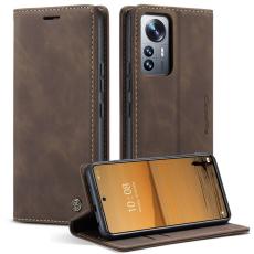 Caseme - CASEME 013 f&ouml;r Xiaomi 12 Lite 5G Konstl&auml;der Pl&aring;nboksfodral - Brun