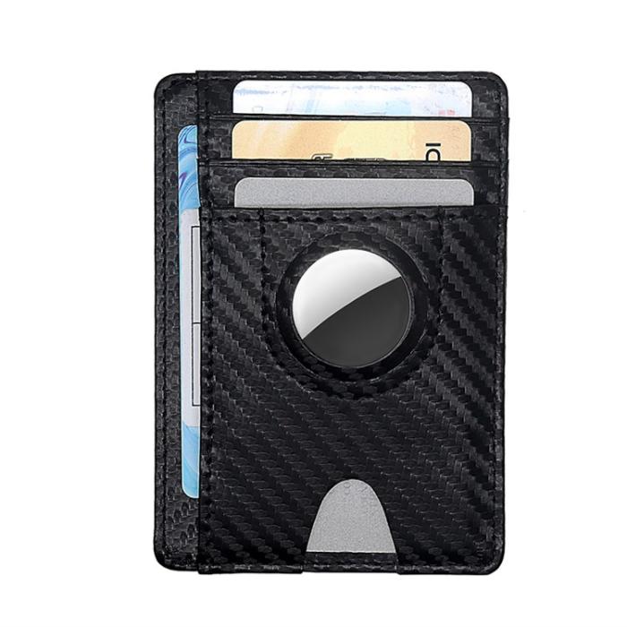 OEM - Airtag Korthållare Carbon Fiber RFID - Svart