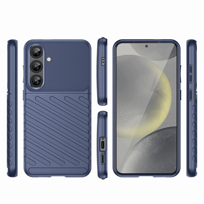 OEM - Galaxy S25 Mobilskal Thunder Armored - Blå