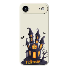 A-One Brand - iPhone Air Mobilskal med Halloween Castle Pattern TPU - Beige