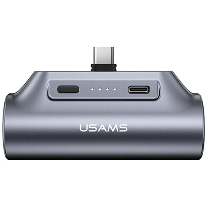 USAMS - USAMS Mini Tail Plug Bärbar Powerbank 3000mAh USB-C PB79