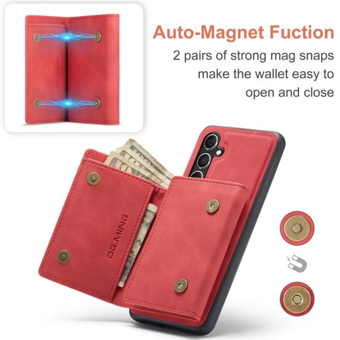 DG.MING - DG.MING M1 Series Mobilskal till Samsung Galaxy A56 5G Kickstand Röd