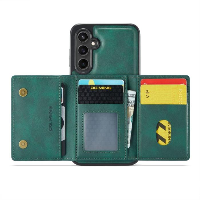 DG.MING - DG.MING M5 Series Mobilskal till Samsung Galaxy S24 FE Konstläder Grön