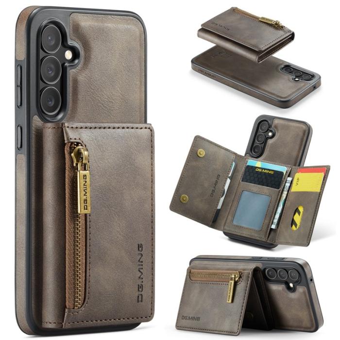 DG.MING - DG.MING M5 Series Mobilskal till Samsung Galaxy S24 FE Konstläder Brun