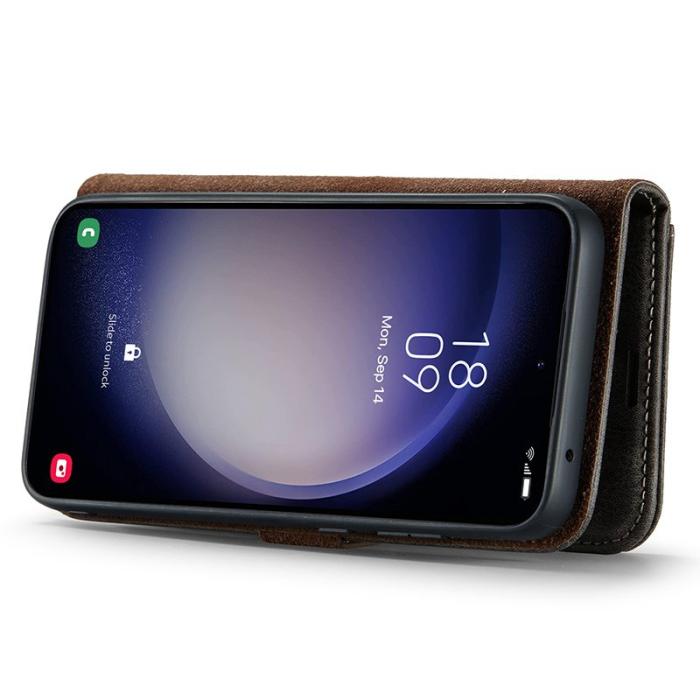 DG.MING - DG.MING Samsung Galaxy S23 FE Äkta Läder Plånboksfodral - Grå