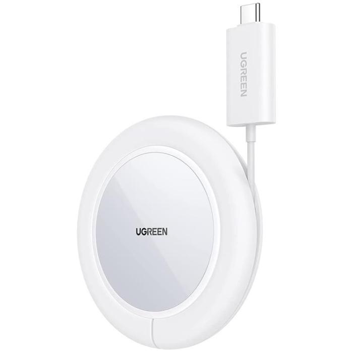 Ugreen - Ugreen Trådlös laddare Magsafe 15W - Vit