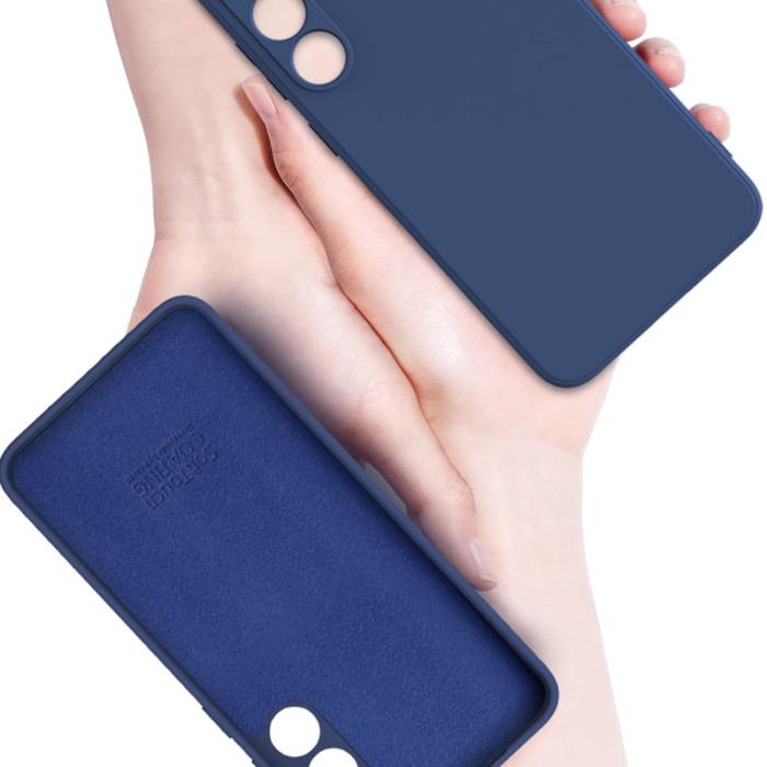 X-Level - X-LEVEL Mobilskal till Galaxy S24 Ultra i Flytande Silikon - Blå